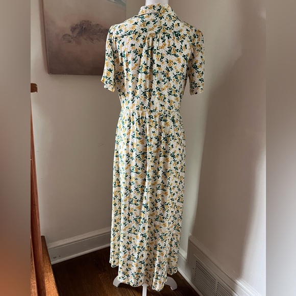 Urban Outfitters Yellow Floral Button Up Dress - Picture 3 of 7